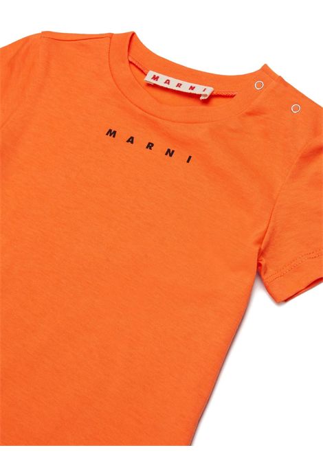 T-shirt con logo MARNI KIDS | M01785 M00RF0M436
